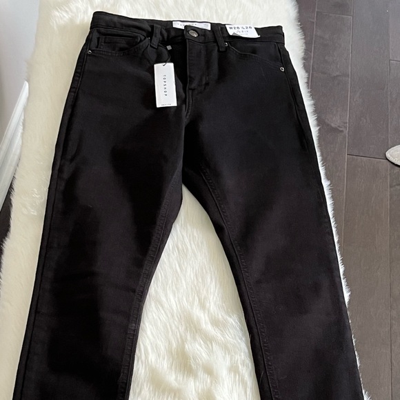 NWT TopShop Jamie Petite High Waist Skinny Black Jeans W28 To Fit L28 US6 - Picture 7 of 9